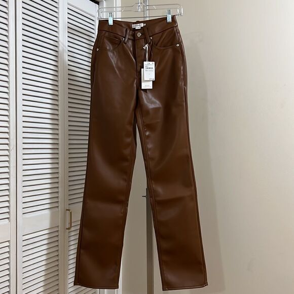 Good American Faux leather pants - Picture 2 of 9